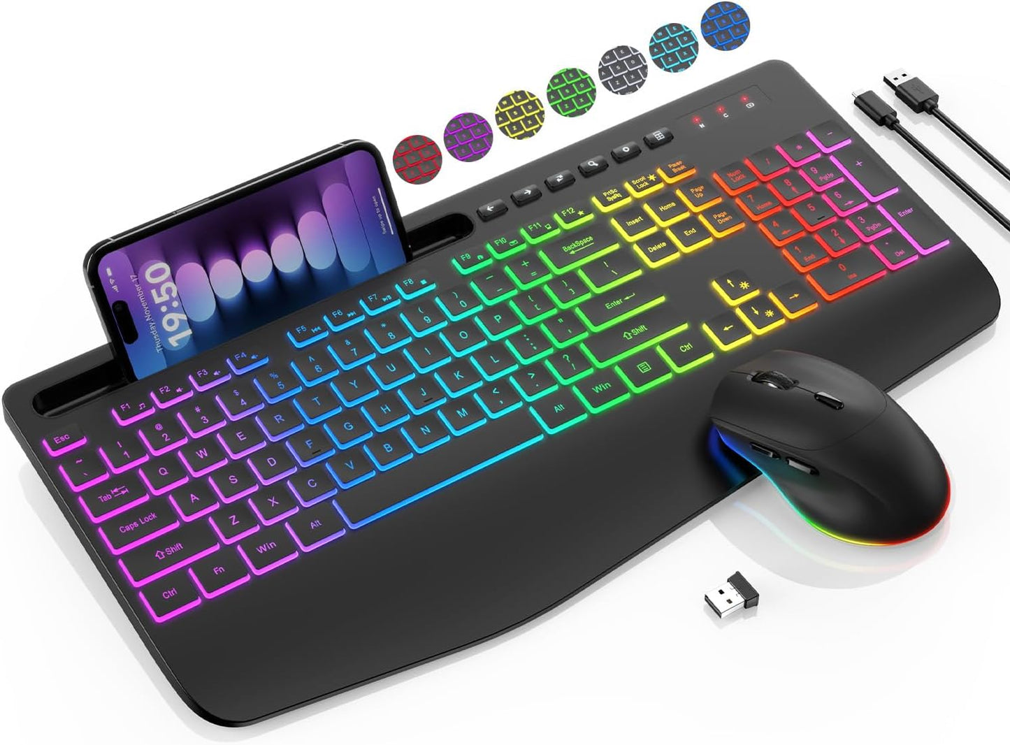 ErgoGlow Wireless Keyboard & Mouse Combo™