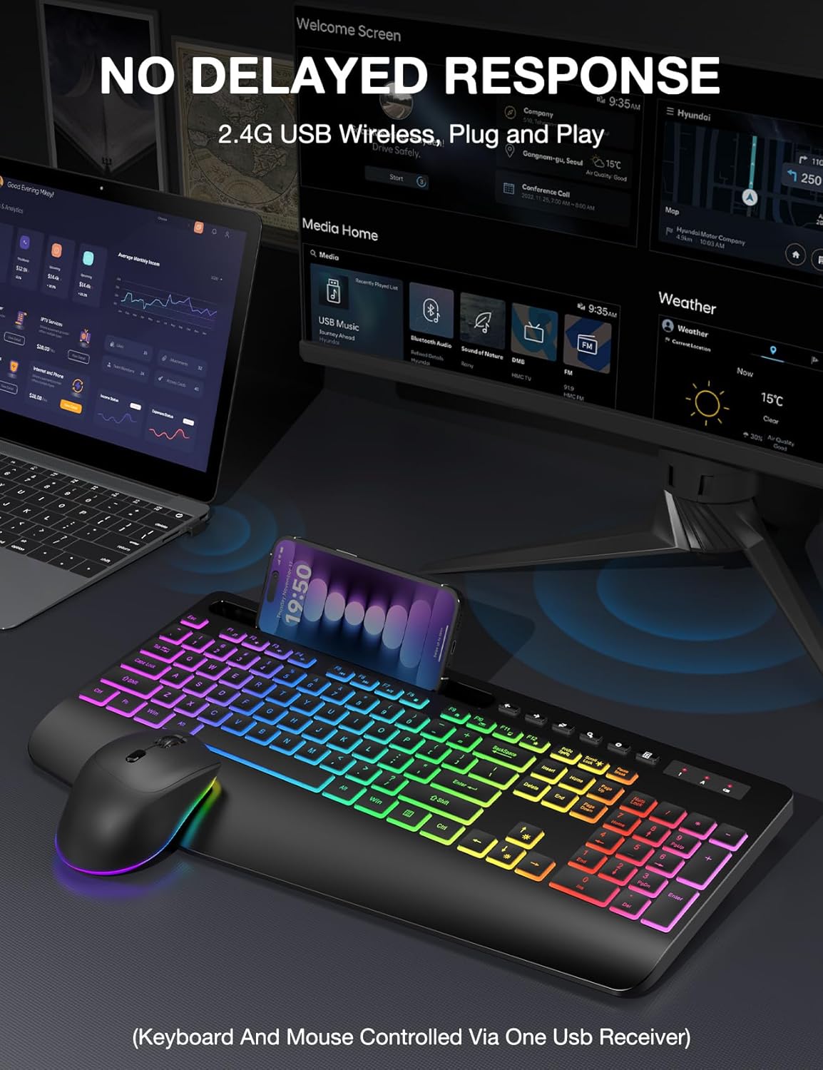 ErgoGlow Wireless Keyboard & Mouse Combo™