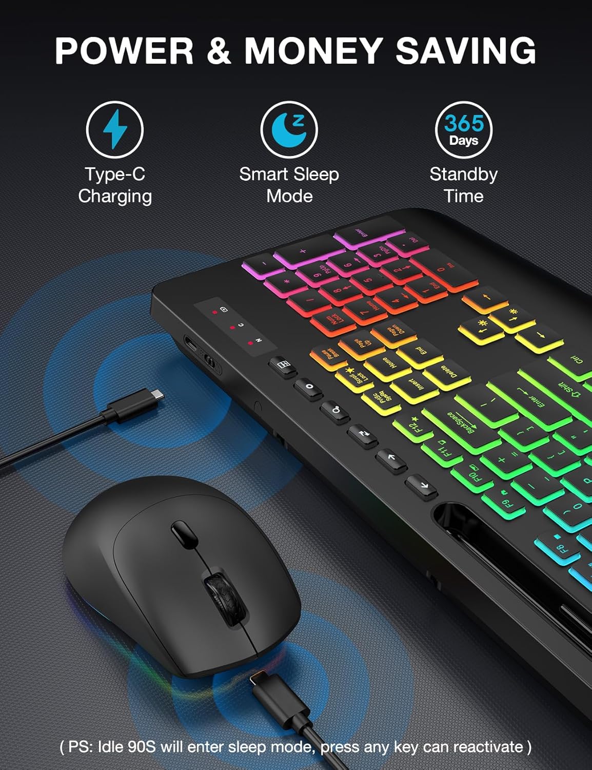 ErgoGlow Wireless Keyboard & Mouse Combo™